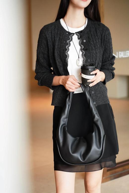 二店y 【M9161 】小禾 25款~精致蕾丝花边拼接羊毛针织开衫外套 商品图5