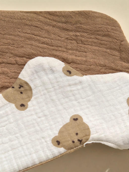 【全棉纱布❗️防水升级】A类ins纯棉纱布春夏花瓣双面婴儿口水巾花朵360度小围嘴围兜。jb 商品图2
