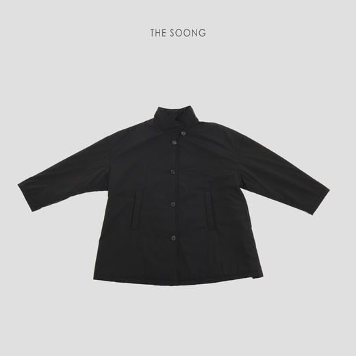 THESOONG"极简本质"经典羊毛轻盈保暖中长款风衣外套HWFY8349 商品图0