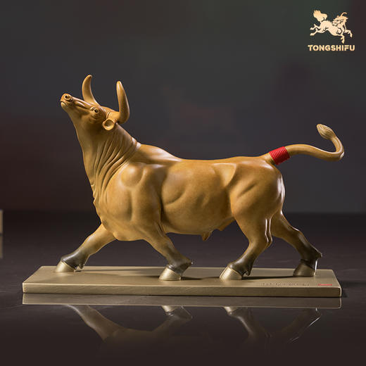 铜师傅《鸿运牛》客厅办公室铜牛开业摆件 家居装饰工艺品 商品图1