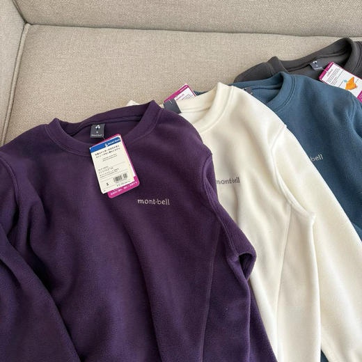 日本代购在售款montbell 男女同款轻薄保暖套头抓绒衫，四个色，尺码S-XL
原价5100日元 商品图1