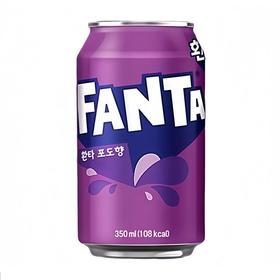 韩国芬达 葡萄味碳酸饮料 350ml/厅