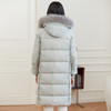 Famecoco范可儿90白鸭绒羽绒服女士冬季中长款过膝外套D218AD301 商品缩略图3