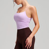 跃牌【安琪拉系列】 新款裸感运动背心双面锦舒适上衣女褶皱健身吊带瑜伽文胸WX1252 商品缩略图2