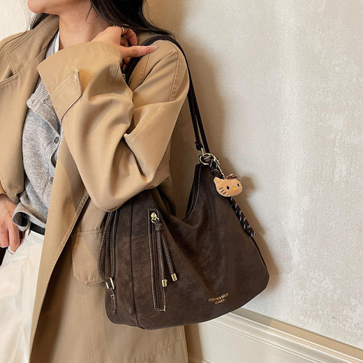 【YW】无忧购休闲复古大容量女式双肩包多用单肩托特包FH0896（截单后3-5天发货) 商品图0