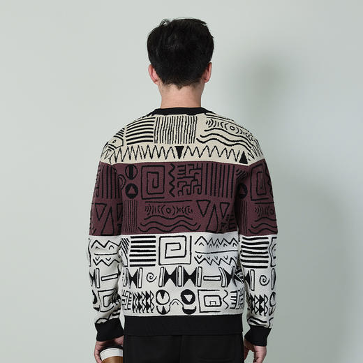 【断码清仓】HX 冬季圆领毛衫撞色S107444212101 商品图2