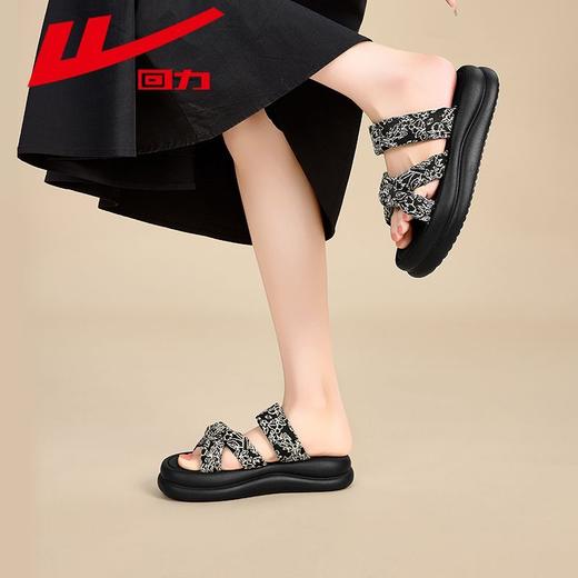 回力凉鞋女2025夏季新款公主风外穿厚底一字拖ins百搭沙滩凉拖鞋 商品图6