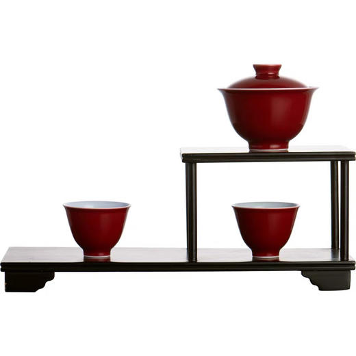 自慢堂旅行茶具风铃盖碗套组一盖二杯便携式茶器旅行露营泡茶神器 商品图0