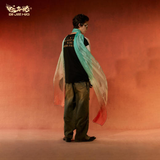 【敦煌联名】BJHG不计后果 朋克长袖男T恤凉感中国风针织打底衫女 商品图4