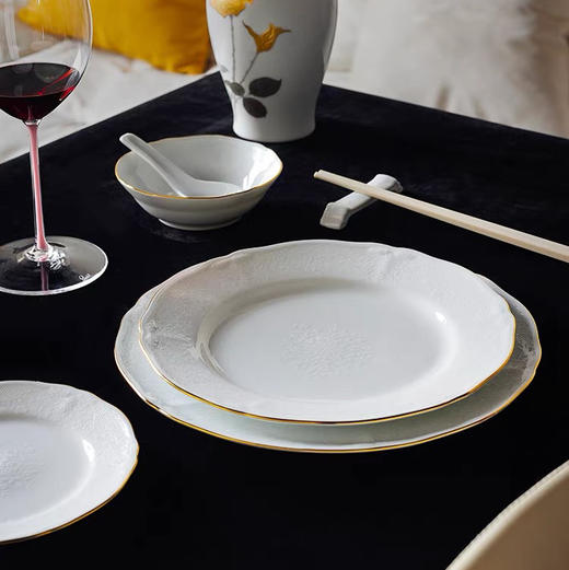 Noritake则武 PRINCESS BOUQUET浮雕蕾丝餐具套装家用组合乔迁礼 商品图3