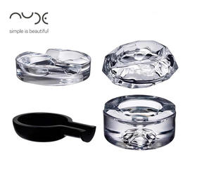 土耳其NUDE进口雪茄烟灰缸厚重水晶玻璃桌面装饰摆件轻奢高档礼品