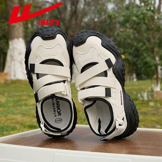 回力运动凉鞋女鞋2025新款秋季透气舒适户外鞋子镂空魔术贴老爹鞋 商品图5