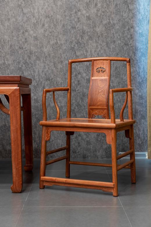 红桥红  家具严选  缅甸花梨(大果紫檀）  【198马蹄腿霸王枨方桌 六件套】 商品图5