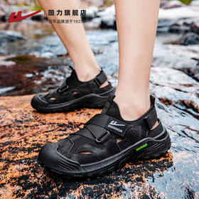 回力沙滩鞋男鞋2025夏季新款涉水溯溪鞋镂空运动鞋子洞洞包头凉鞋