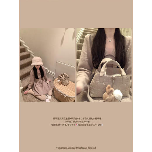 金蘑菇菇  日系女友感 娃娃裙 / 乖乖牌内搭针织裙 商品图3