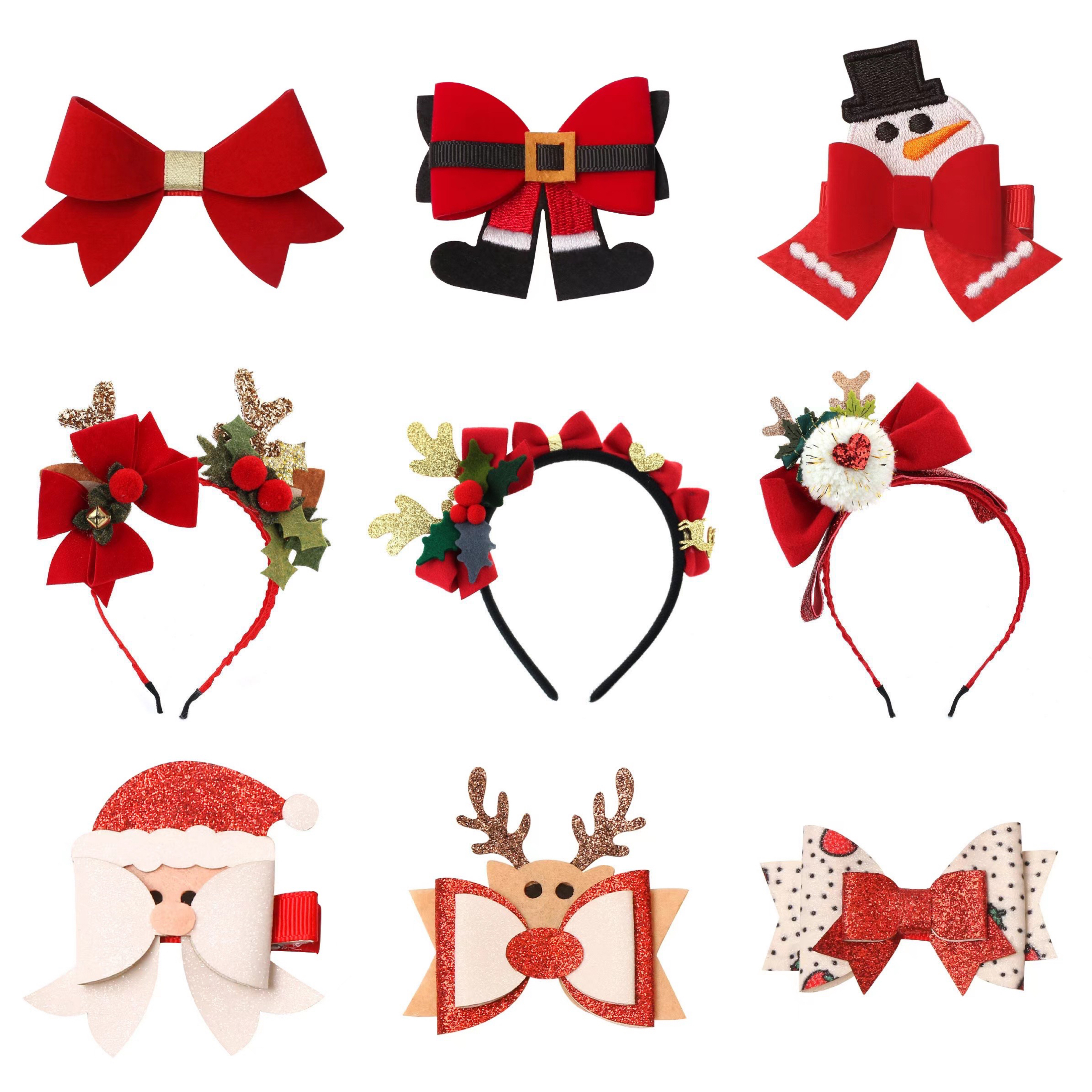 【云优选】3件起拍，少拍自动退款 |Monsoon&Rockahula儿童发饰圣诞节系列新年装扮发饰头饰发箍发夹皮筋