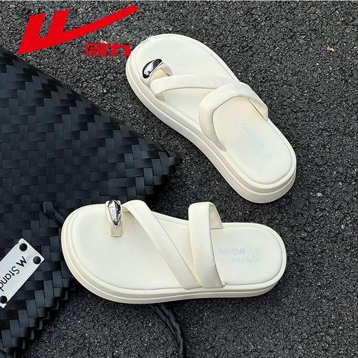 回力凉拖鞋女夏季2025新款时尚高级感配裙子外穿厚底夹趾凉鞋女款 商品图0