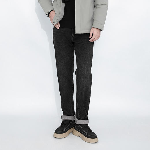 【断码清仓】HX 冬季水洗直筒牛仔长裤百搭款Y201440013101 商品图2