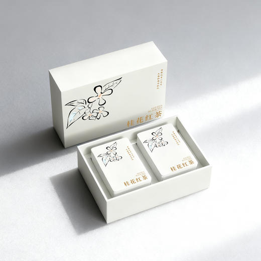 魔方【桂花红茶 001-2 方罐 白色】36元一套/10套一箱 商品图0