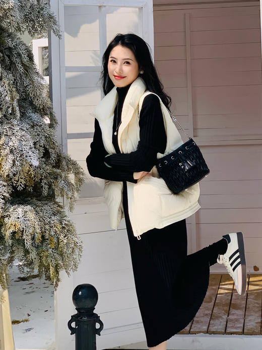 【百图lulu定制】【暖炉羽绒马甲】90白鸭绒 A摆 微宽松 羽绒马甲 商品图1