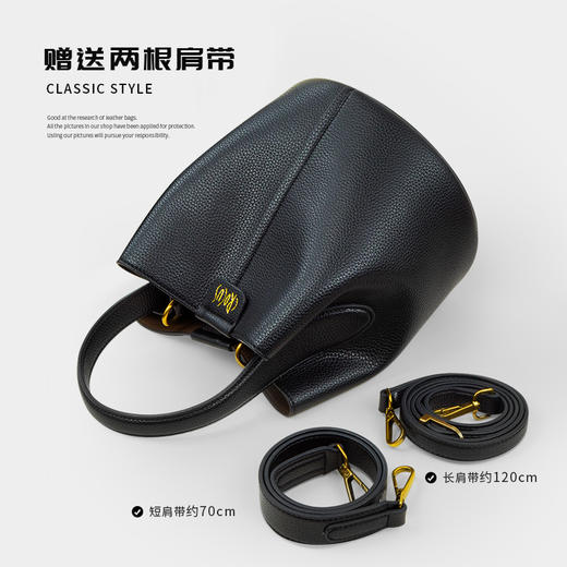 春日限定【抢先购】【品牌授权】德国品牌Crocus伦敦回忆经典女包时尚百搭单肩荔枝纹菜篮子包-YUAL 商品图1