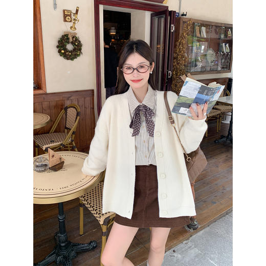 <曾小咸推荐> 现货秒杀！微信超特价！巨好看条纹长袖衬衫 日常169.99 立减90 秒杀79.99！ 商品图4