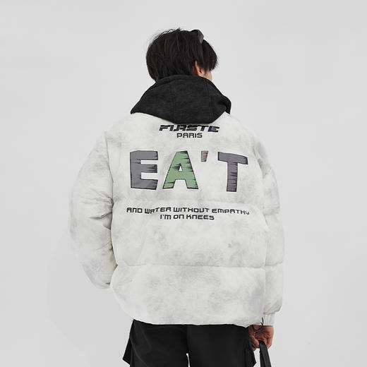 【新品上新】HX 冬季短款带帽羽绒服免洗防水功能宽松阔版C100440036101 商品图9