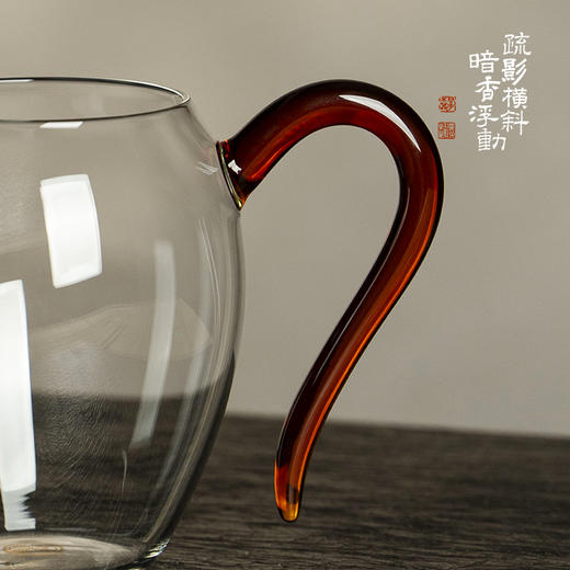 暗香疏影/晶彩郁文匀杯食品级高硼硅玻璃大号茶海功夫茶具配件高档茶杯分茶器 商品图3
