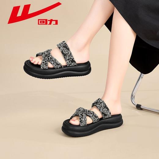 回力凉鞋女2025夏季新款公主风外穿厚底一字拖ins百搭沙滩凉拖鞋 商品图5