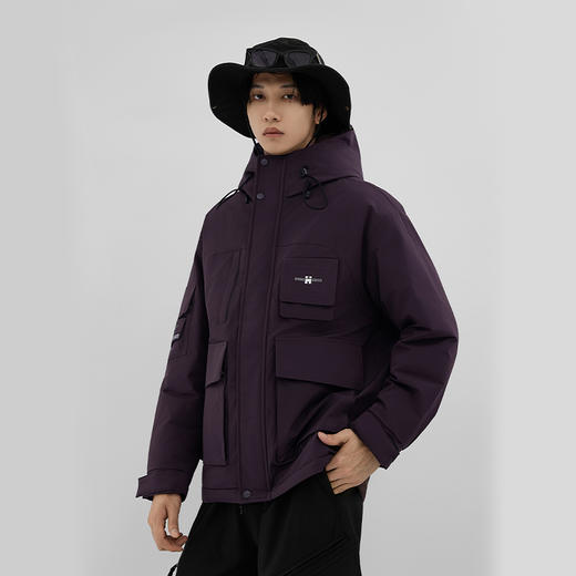 HX 冬季短款带帽羽绒服冲锋户外系列S100444279101/02/03 商品图2