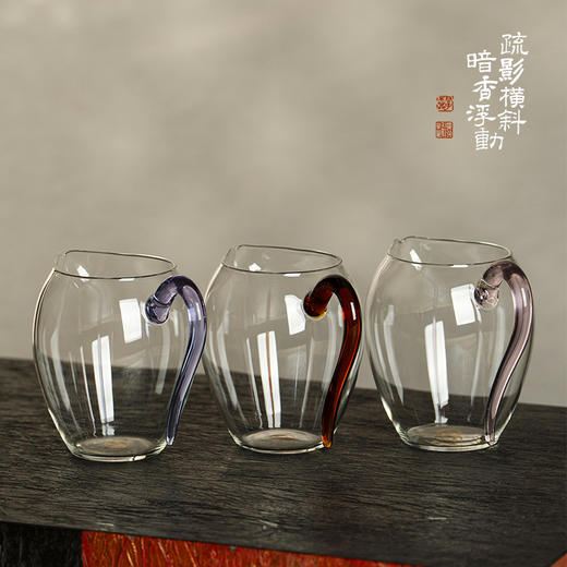 暗香疏影/晶彩郁文匀杯食品级高硼硅玻璃大号茶海功夫茶具配件高档茶杯分茶器 商品图1