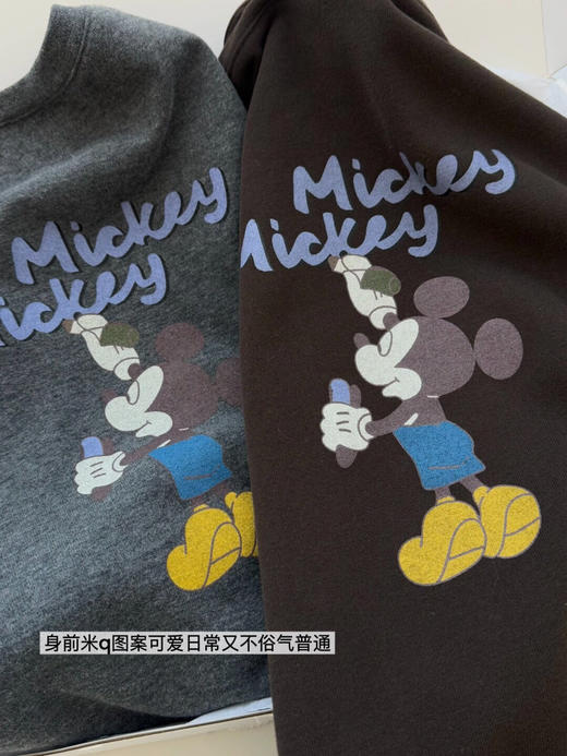 韩国订单磨毛棉米奇打底衫t恤12291 商品图7