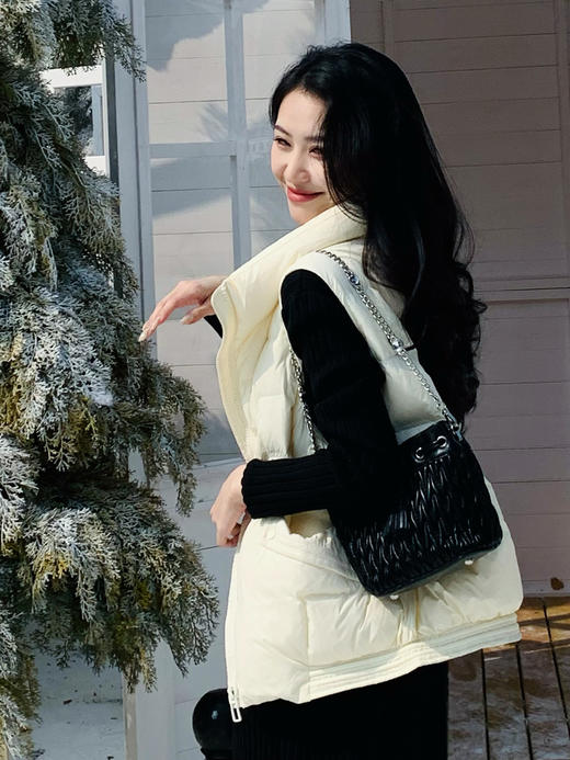 【百图lulu定制】【暖炉羽绒马甲】90白鸭绒 A摆 微宽松 羽绒马甲 商品图8