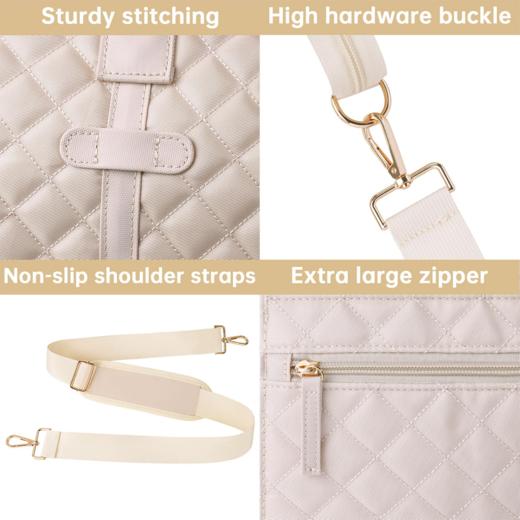 英国 ETRONIK 大容量菱格纹旅行包收纳包 带独立鞋仓及洗漱包 商品图4