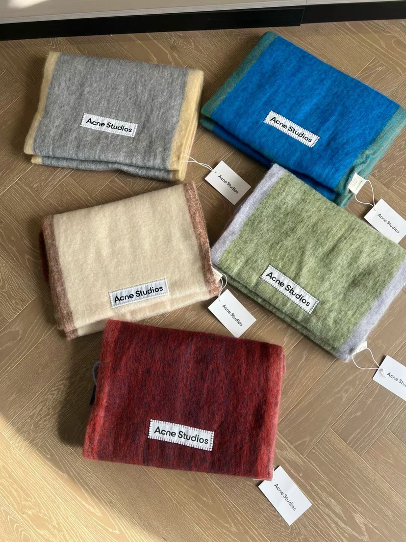 原单正品 Acne2025围巾🧣 最新款
五个色，尺寸 28x250cm