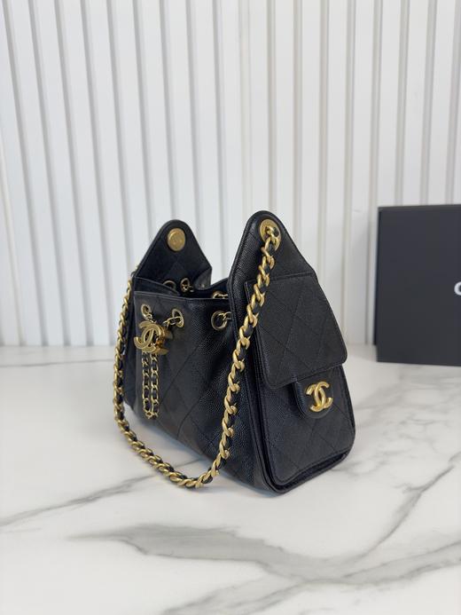 GZ279-香奈儿25bag mini 油蜡皮鸳鸯扣 荔枝纹银扣 荔枝纹金扣（LZ*MM） 商品图10