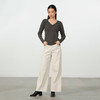 极简复合绒弯刀阔腿裤-纪念日百货门店同款168145959 商品缩略图3