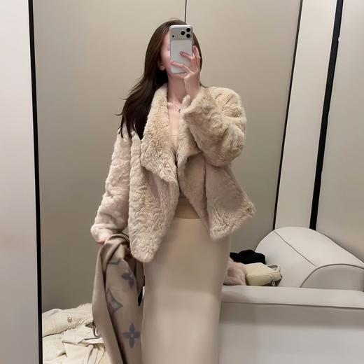 冬季时尚毛毛外套千金感软软温柔毛茸茸年轻款皮毛一体环保皮草女 商品图4