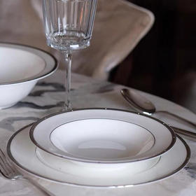 Noritake则武ROCHELLE骨瓷家用盘子酒店餐具套装碗碟高档会所餐盘