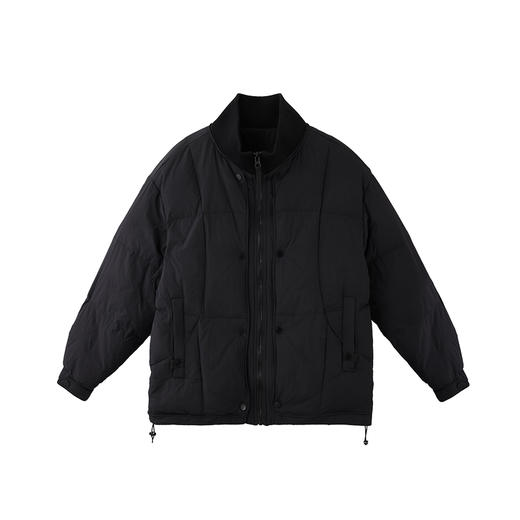 徐太浪【按扣设计 纯色百搭】立领羽绒服男冬季休闲宽松防寒外套 商品图4