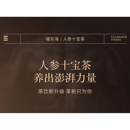 【福东海】人参十宝茶240克（16克*15袋）/盒 商品图1