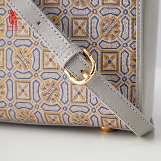 SAINTJOY/上久楷  宋锦拎包 四方定胜 BWS24A0405-E（不含礼盒包装 商品图7