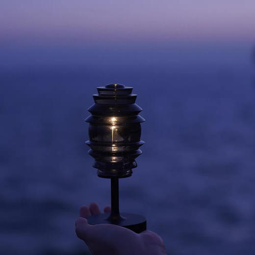 玻心璃语|灯塔 氛围灯 usb充电 户外便携 台灯 原创设计 光学玻璃 商品图2