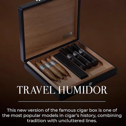 Davidoff/大卫杜夫 季诺旅行软触皮革雪茄保湿盒 旅行商务送礼 商品图1