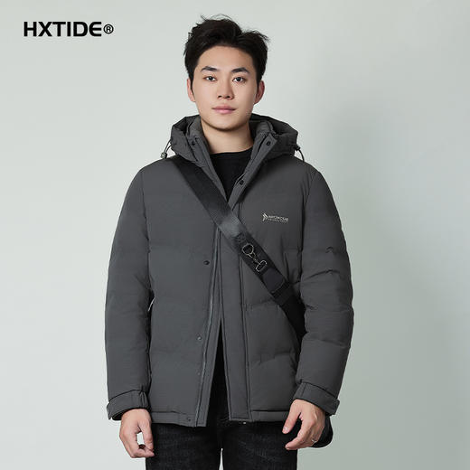 【断码清仓】HX 冬季短款带帽羽绒服90绒Y100440024101/02 商品图2