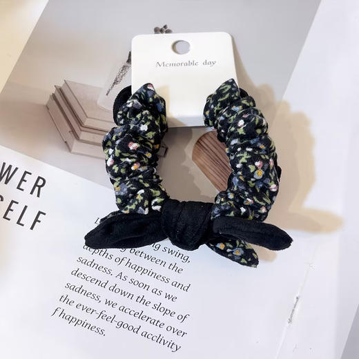 碎花兔耳结磨毛对装发绳-纪念日百货门店同款168099534 商品图2