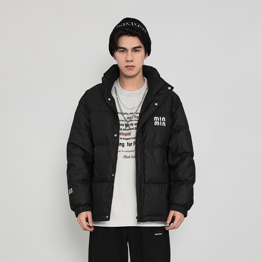 【新品上新】HX 冬季短款立领皮羽绒服C100440031101/02 商品图0