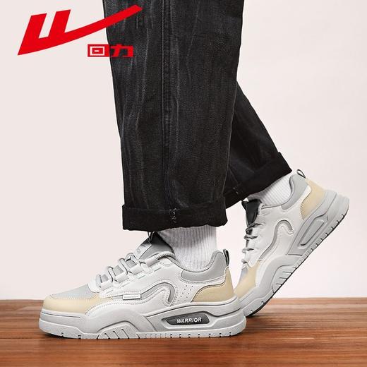 回力男鞋秋冬款2025新款运动板鞋男款潮流百搭厚底休闲小白鞋子男 商品图2