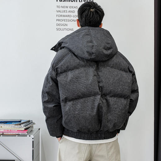 徐太浪【龟背辑行 工装拼接】连帽羽绒服男冬季厚款休闲防寒外套 商品图2