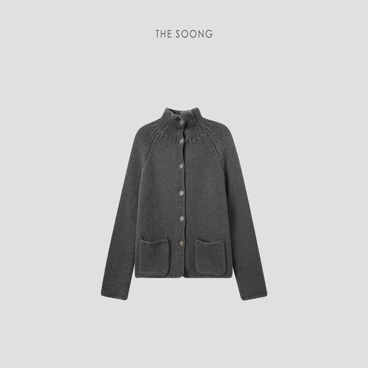 THESOONG新品女装休闲慵懒风手工手工编织毛衣开衫外套HBMY7719 商品图4